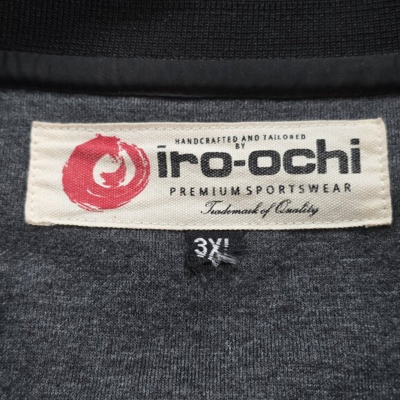 Iro Ochi Jacket Mens 3X Gray Black LS Zip Patch Embroidery Japan Nagasaki Rescue - Picture 3 of 16